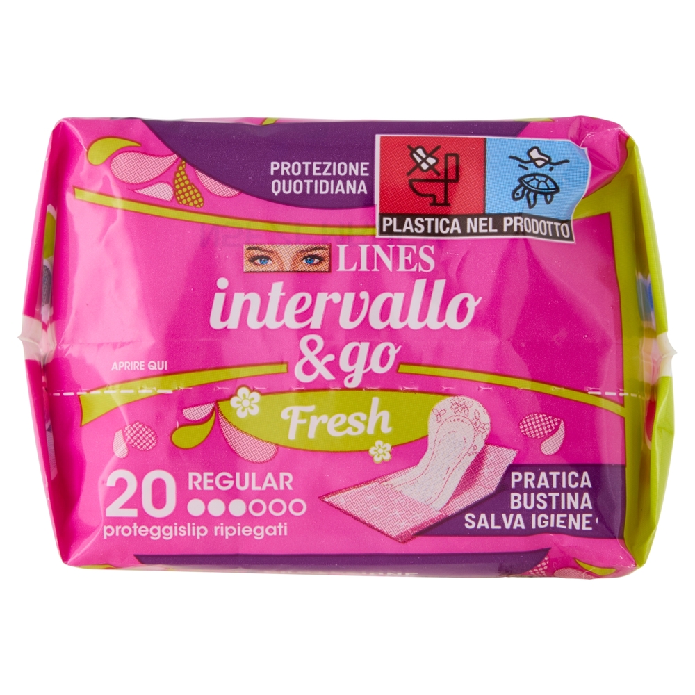 Lines intervallo & go Regular Fresh 20 pz